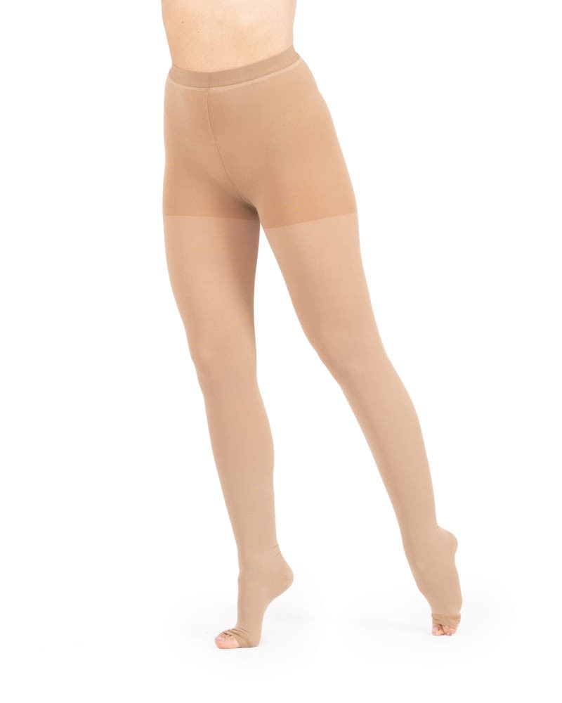 Leg Avenue: collant giarrettiera a rete rossa con anelli